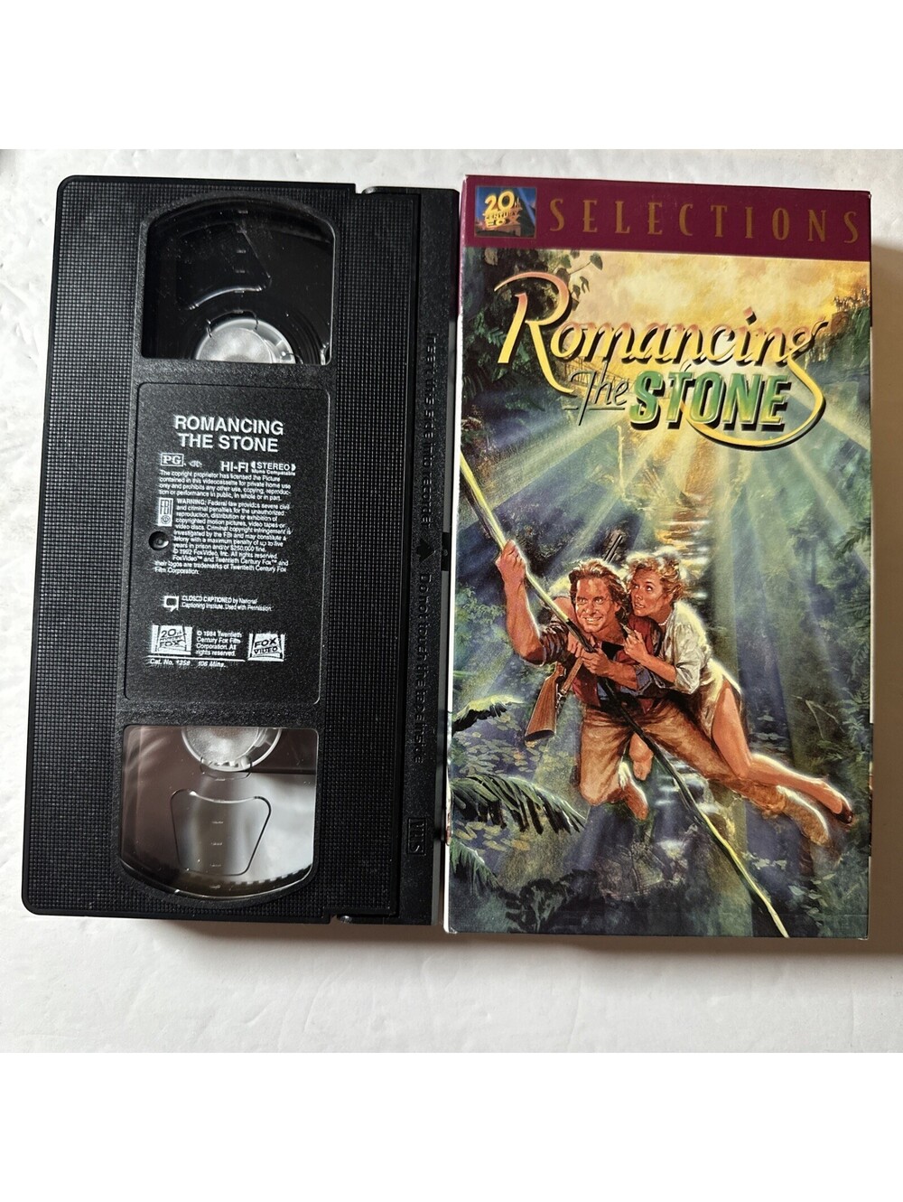 20th Century Fox Romancing the Stone VHS NTSC 1984 PG Selections CC